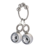 Metal Mens Ball Stretcher Weight Hanger 2 Balls